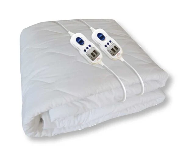 Coperta elettrica matrimoniale in microfibra multizona 140x160 2x60W