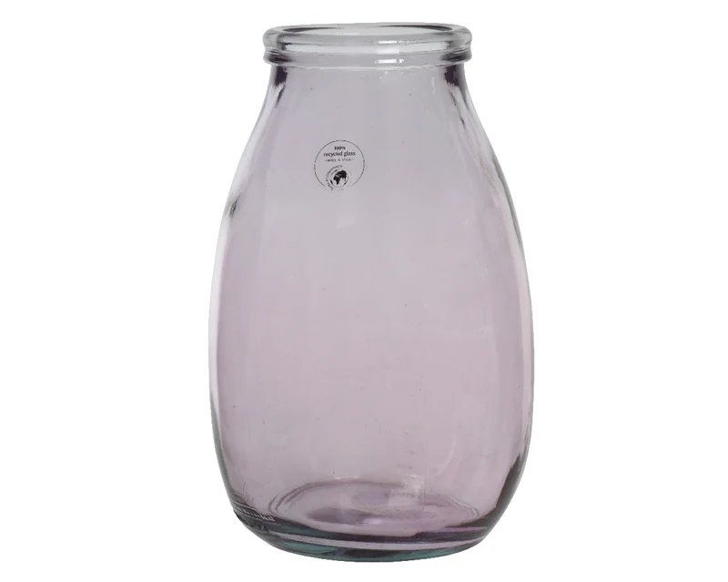 Vaso Vetro Riciclato Lilla D 18X28 Cm