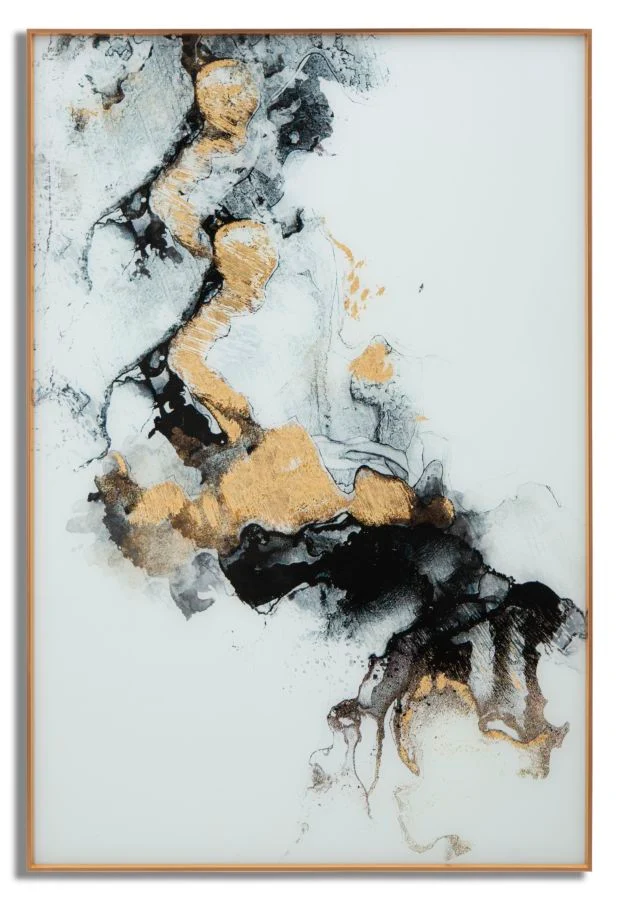 Pannello Decorativo in Vetro con Cornice Elegante Ghost cm 80x3,5x120