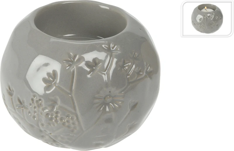 Porta Tealight Decorato 7 Cm