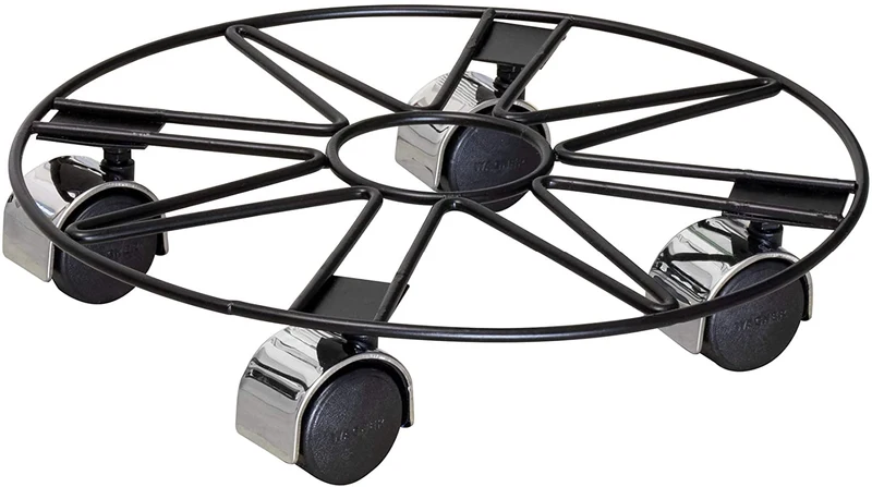 Carrello Per Piante Acciaio Cromato D30 Cm 60 Kg