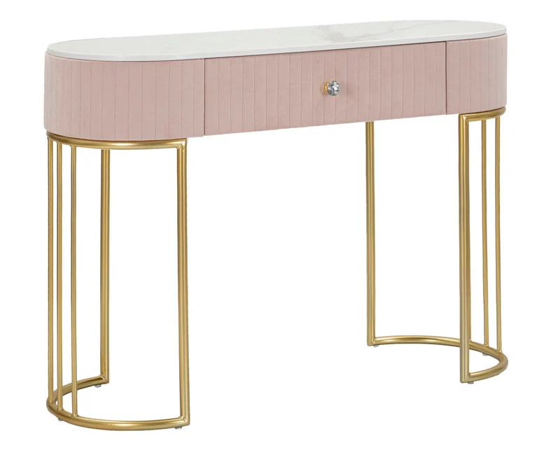 Console Elegante Montpellier Rosa 100x40x75 cm