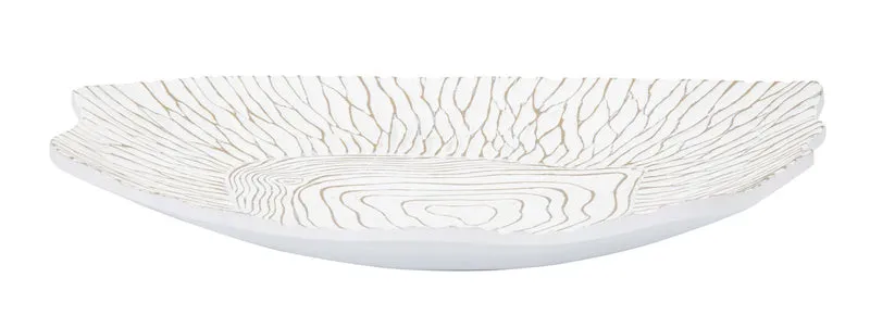 Piatto portaoggetti in resina con design irregolare cm 37x34x6
