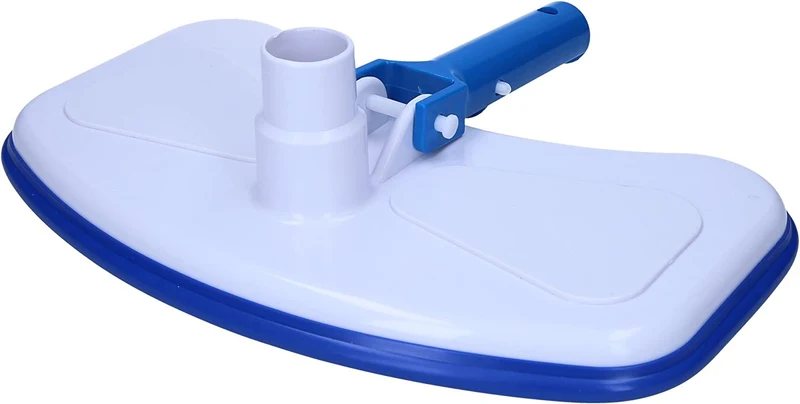 Amapool basics Aspiratore per piscina con otto setole inferiori I modello extra pesante I spazzola per piscina con attacco a clip I attacco per tubo per piscina Ø 32/38 mm