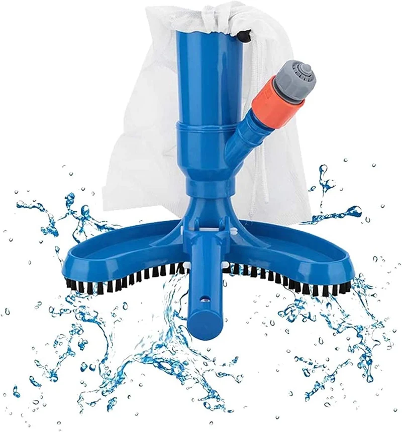 Aspirapolvere per Piscina a getto con testa di Aspirazione di pulizia Aspiratore Portatile con Spazzola per Piscina