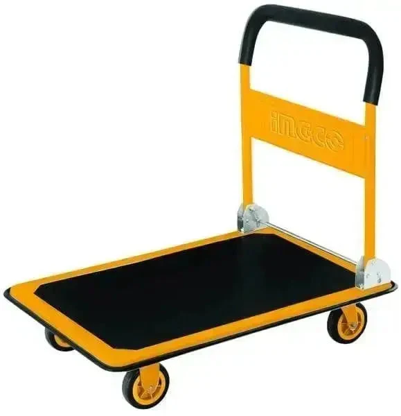Carrello 4 ruote manico pieghevole 150kg ingco