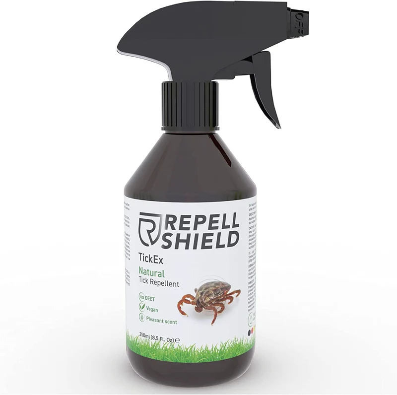RepellShield Spray Repellente Zecche Uomo - Protezione Anti Zecche Uomo Duratura - Efficiente Spray Antizecche per Uomo Bio - Anti Insetti e Antizecche Uomo a Base di Oli Essenziali, 250 ml