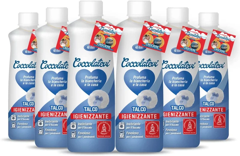 COCCOLATEVI Profumatore Igienizzante Talco - 6 Confezioni x 300 ml