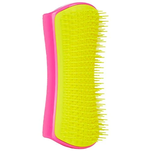 Pet Teezer, districante e spazzola per la toelettatura del Rosa e giallo.