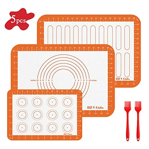 Tappetini da forno in silicone,Tappetini silicone, teglie antiaderenti,...