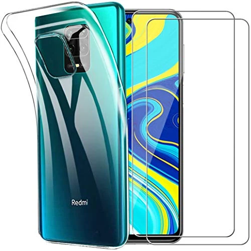 Yoowei per Xiaomi Redmi Note 9 Trasparente - Cover Per 9s